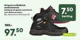 Pets Place Grisport en Redbrick werkschoenen Geldig op het gehele assortiment voor dames en heren. aanbieding