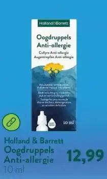 Holland & Barrett Oogdruppels Anti-allergie aanbieding