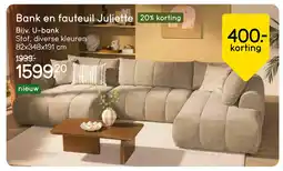 Leen Bakker Bekijk bank en fauteuil Juliette aanbieding