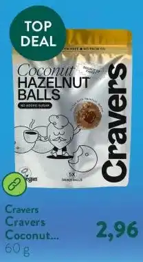 Holland & Barrett Cravers Coconut Hazelnut Balls aanbieding