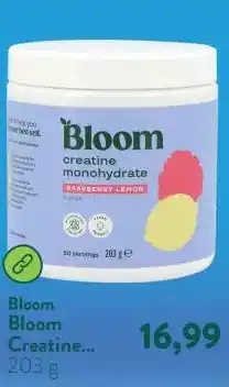 Holland & Barrett Bloom Creatine Monohydrate Raspberry Lemon - 203g aanbieding