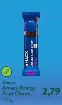 Holland & Barrett Amacx Energy Fruit Chews Cassis - 38g aanbieding