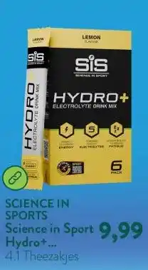 Holland & Barrett Science in Sport Hydro+ Electrolyte Drink Mix Lemon - 6x4,1g aanbieding