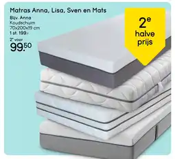 Leen Bakker Bekijk matras Anna, Lisa, Sven en Mats aanbieding