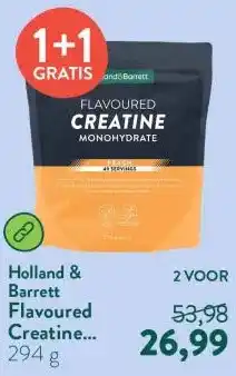 Holland & Barrett Flavoured Creatine Monohydraat Peach - 294g aanbieding