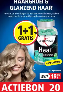 Lucovitaal Haar Vitamines Gummies Suikervrij aanbieding