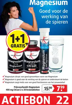 Lucovitaal Magnesium 400 mg Citraat aanbieding