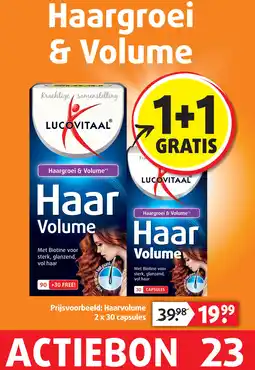 Lucovitaal Haargroei & Volume aanbieding