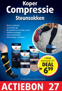 Lucovitaal Koper Compressie Steunsokken aanbieding