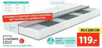 Lidl Pocketveringmatras SLEEP WELL aanbieding