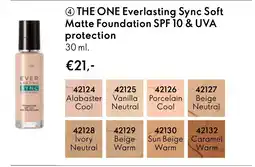 Oriflame The one everlasting sync soft Matte Foundation SPF 10 & UVA protection aanbieding