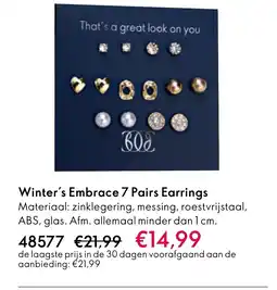 Oriflame Winter's Embrace 7 Pairs Earrings aanbieding