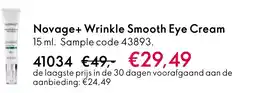 Oriflame Novage+ Wrinkle Smooth Eye Cream aanbieding