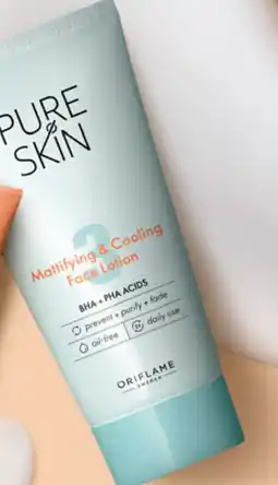 Oriflame Pure Skin Mattifying & Cooling Face Lotion aanbieding