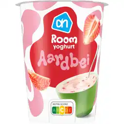 Albert Heijn AH Roomyoghurt aardbei aanbieding