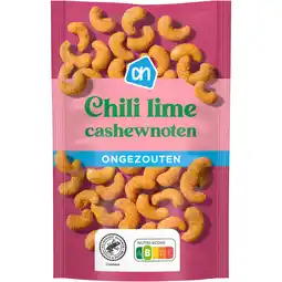 Albert Heijn AH Chili lime cashewnoten ongezouten aanbieding
