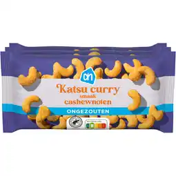 Albert Heijn AH Katsu curry cashewnoten 3-pack aanbieding