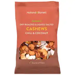Holland & Barrett Holland & Barrett Cashewnoten Chili & Kokos BIO - 35g aanbieding