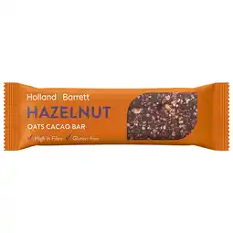 Holland & Barrett Holland & Barrett Hazelnut Oats Cacao Bar - 45g aanbieding