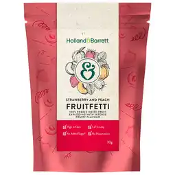 Holland & Barrett Holland & Barrett Strawberry & Peach Fruitfetti - 30g aanbieding