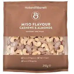 Holland & Barrett Holland & Barrett Miso Cashews & Almonds Mix - 210g aanbieding