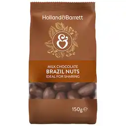Holland & Barrett Holland & Barrett Milk Chocolate Brazil Nuts - 150g aanbieding