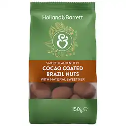 Holland & Barrett Holland & Barrett No Added Sugar Milk Chocolate Brazil Nuts - 150g aanbieding