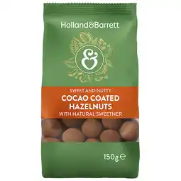 Holland & Barrett Holland & Barrett No Added Sugar Milk Chocolate Hazelnuts - 150g aanbieding