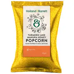 Holland & Barrett Holland & Barrett Turmeric & Manuka Honey Popcorn - 20g aanbieding