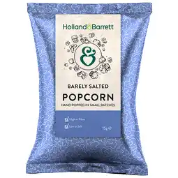 Holland & Barrett Holland & Barrett Barely Salted Popcorn - 15g aanbieding