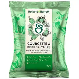 Holland & Barrett Holland & Barrett Courgette & Pepper Chips - 16g aanbieding