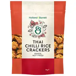 Holland & Barrett Holland & Barrett Thai Chilli Rice Crackers - 66g aanbieding
