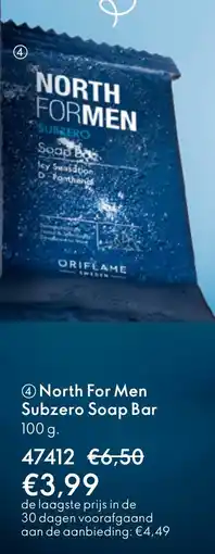 Oriflame North For Men Subzero Soap Bar aanbieding