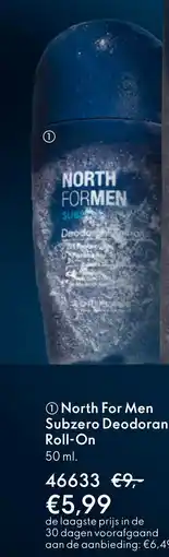 Oriflame North For Men Subzero Deodorant Roll-On aanbieding