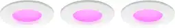 Coolblue Philips Hue inbouwspot Slim 3-pack - White and color - 90mm aanbieding