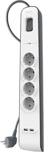 Coolblue Belkin Surge Protector 4 Outlet 2 meter 2x usb aanbieding