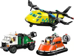 Coolblue LEGO City Vliegtuig, Servicewagen en Hovercraft remix 60505 aanbieding