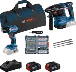 Coolblue Bosch Professional GBH 18V-22 + GSR 18V-45 Combiset + Accessoires aanbieding