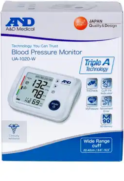 De Online Drogist AND UA-1020-W Bloeddrukmeter aanbieding