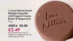 Oriflame Love Nature Sweet Delights Soap Bar with Organic Cacao Butter & Peppermint aanbieding