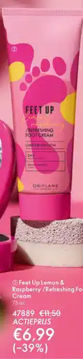 Oriflame Feet Up Lemon & Raspberry/Refreshing Foot Cream aanbieding