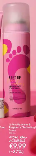 Oriflame Feet Up Lemon & Raspberry/Refreshing Foot Spray aanbieding