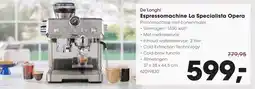 HANOS De'Longhi Espressomachine La Specialista Opera aanbieding