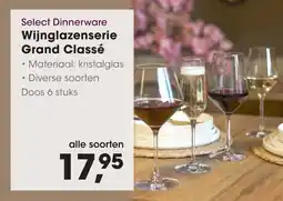 HANOS Select Dinnerware Wijnglazenserie Grand Classé aanbieding