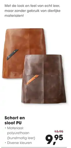 HANOS Schort en sloof PU aanbieding