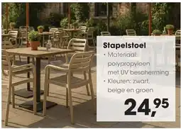 HANOS Stapelstoel aanbieding