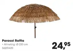 HANOS Parasol Raffia aanbieding