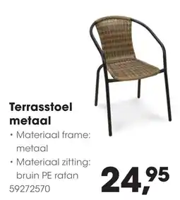 HANOS Terrasstoel metaal aanbieding