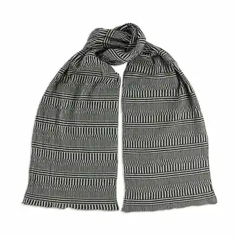 MoMa Design Store Nuno Black & White Cotton Scarf aanbieding