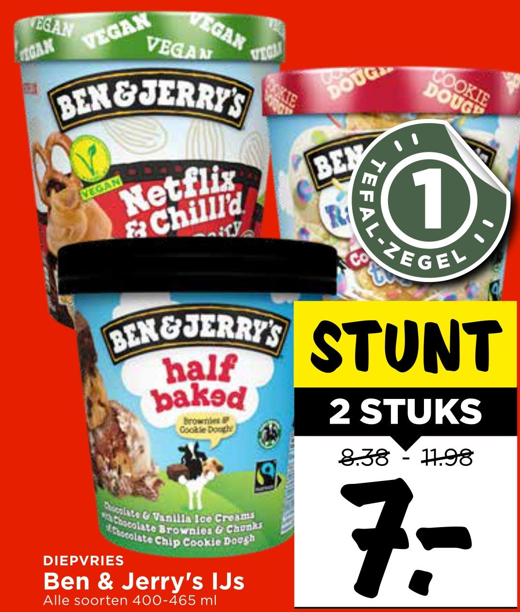 Ben & Jerry's IJs aanbieding bij Vomar